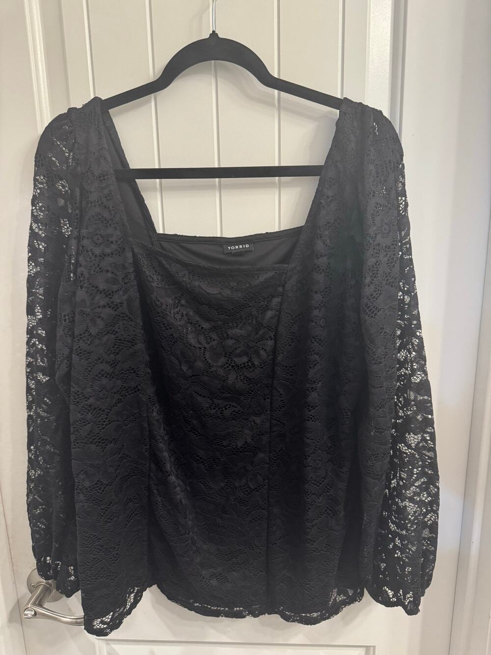 Torrid Size 2 (18/20) Black Lace Top